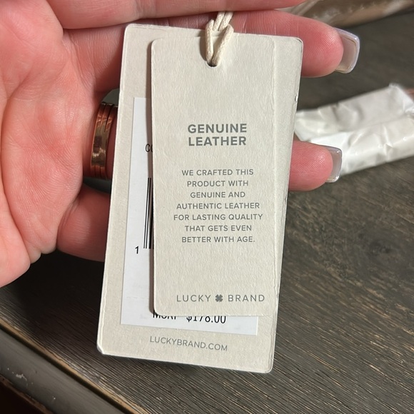 Lucky Brand - Genuine Leather Olive Multi Camo Crossbody NWT - Picture 5 of 6